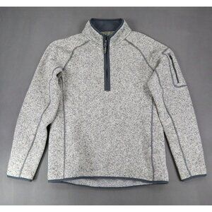 Arborwear Staghorn Fleece‎ 1/4 Zip Pullover Jacket Top Sweater Size M Gray Stone